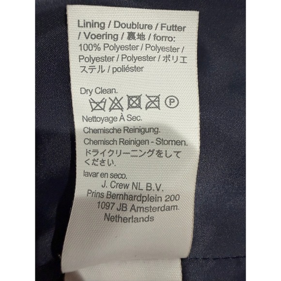 J.Crew Willa Blazer Black Italian Wool Blend Single Button Jacket 6P Nova Fides - Picture 8 of 9